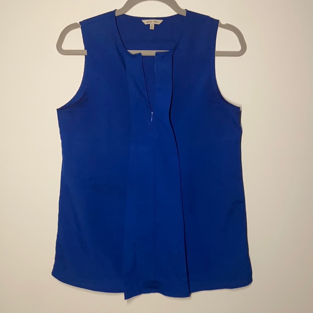 NWOT Naked Zebra Zip Detail Top, Small